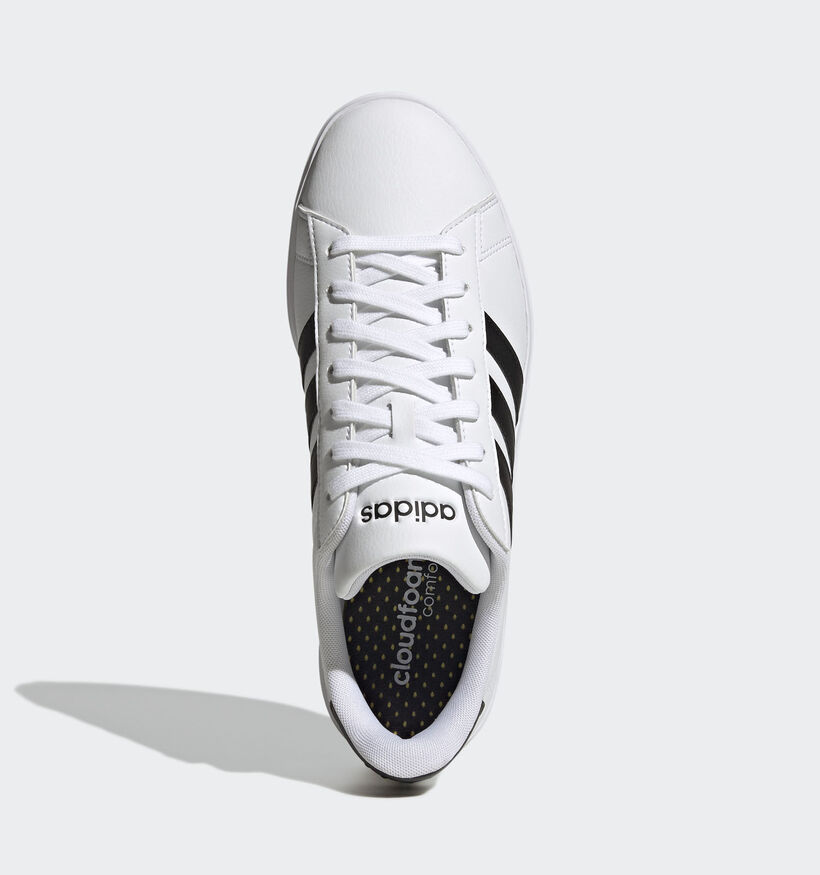adidas Grand Court 2.0 Witte Sneakers voor jongens, heren (350086) - geschikt voor steunzolen