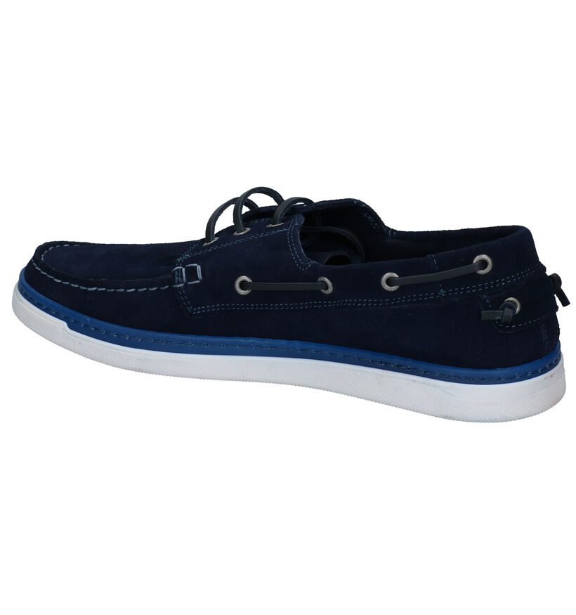 Via Borgo Alonso Chaussure bateau en Bleu en daim (292959)