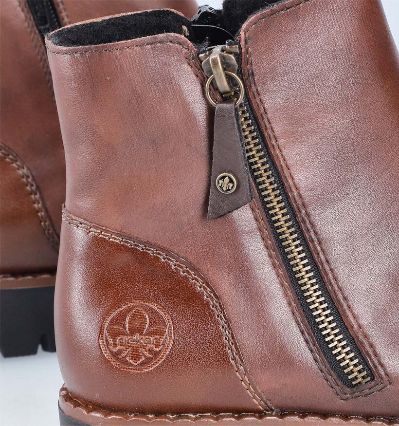 Rieker Cognac Enkellaarzen voor dames (347409)