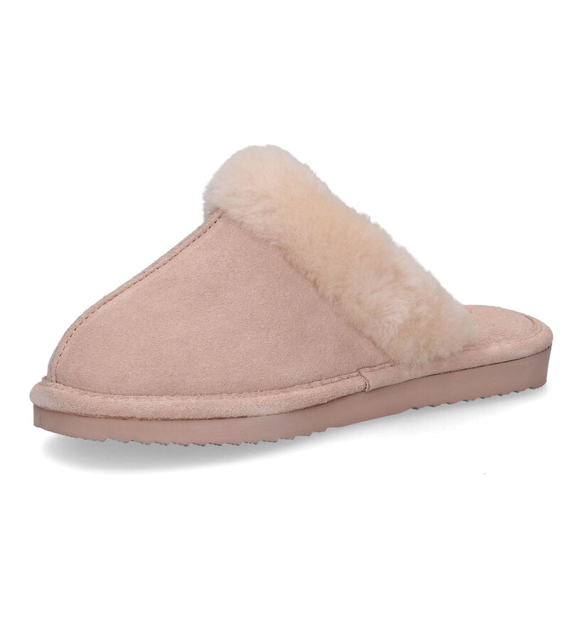 Warmbat Lismore Pantoufles en laine en Brun pour femmes (329914)