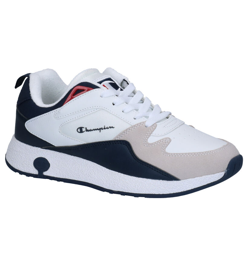 Champion Austin Low Witte Sneakers in kunstleer (253538)