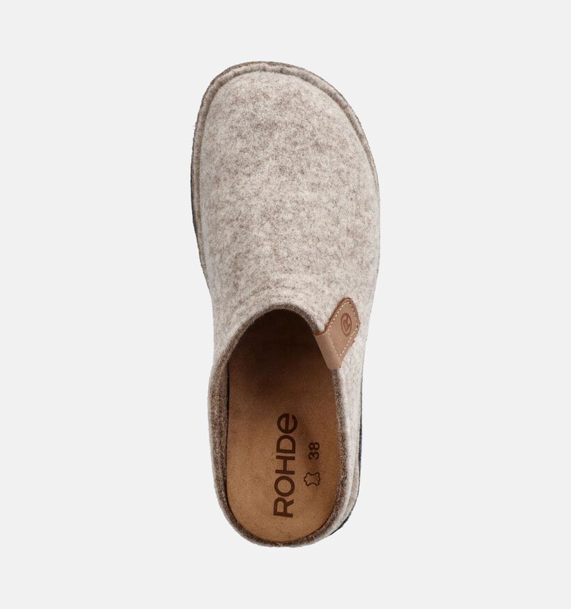 Rohde Lucca Beige Open Pantoffels voor dames (379800) - geschikt voor steunzolen