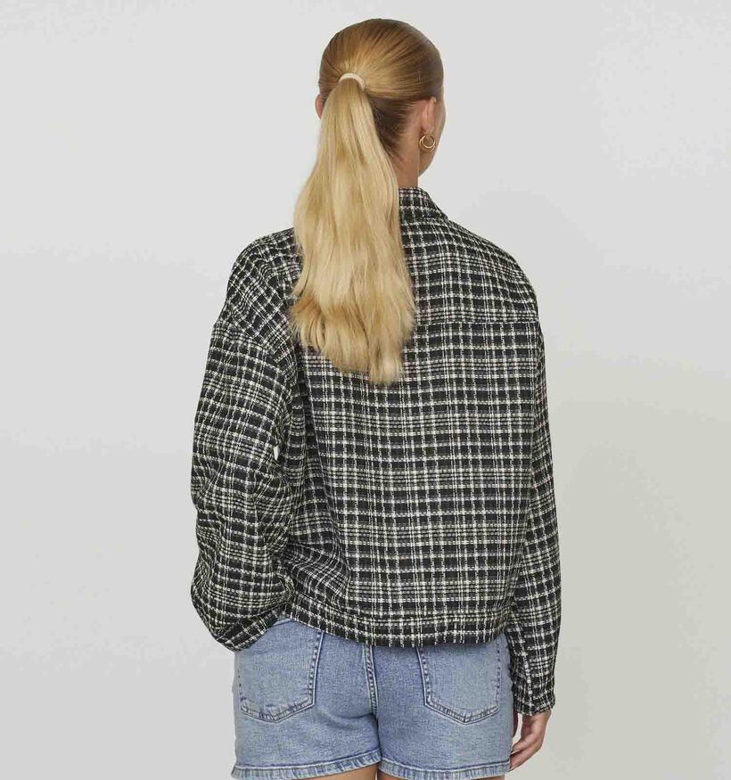 SISTERS POINT Enama Zwarte Korte jas voor dames (355143)
