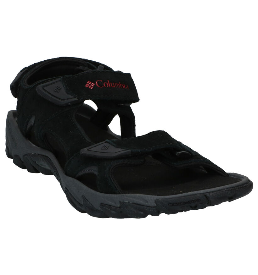 Columbia Santiam 3 Strap Zwarte Sandalen in daim (292975)