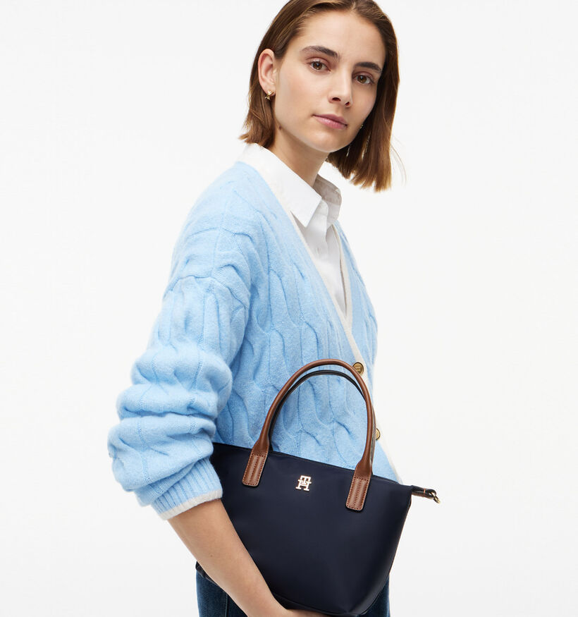 Tommy Hilfiger Popette Mini Tote Donkerblauwe Handtas voor dames (379492)