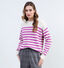 Vila Ril Rib Stripe Roze Pull voor dames (336024)