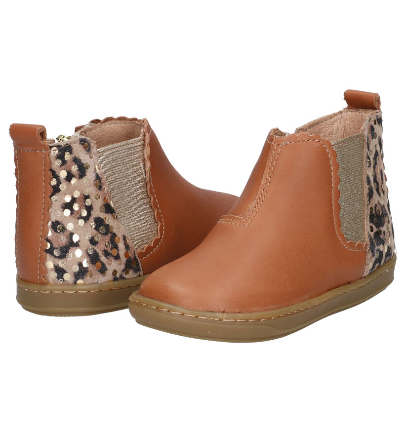 Shoo Pom Bouba Cognac Hoge Schoentjes in leer (279322)