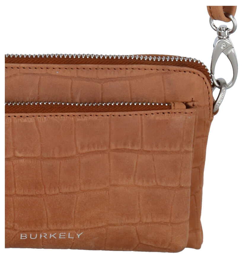 Burkely Croco Caia Sac porté croisé en Vert kaki en cuir (297522)