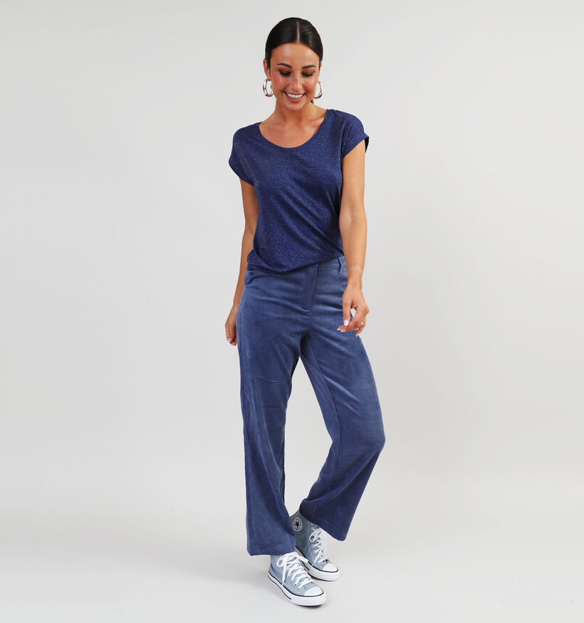 Vila Courdie Pantalon en corduroy en Beige pour femmes (345031)