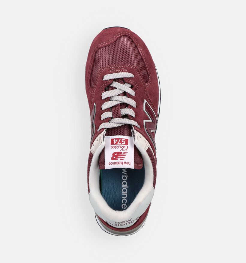 New Balance 574 Bordeaux Sneakers voor dames (374987) - geschikt voor steunzolen