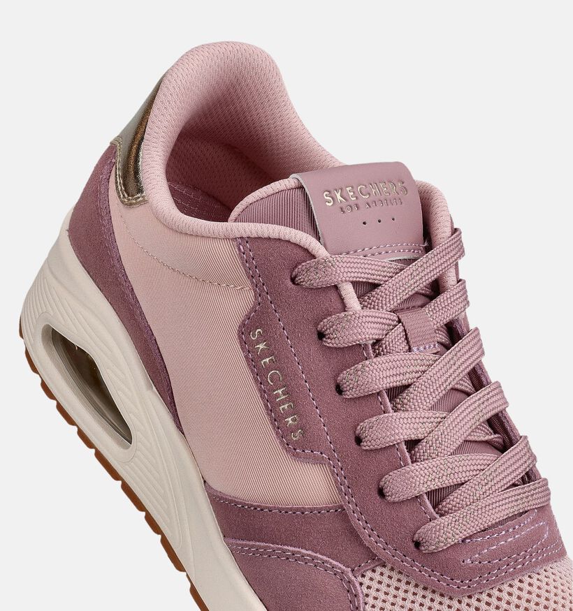 Skechers Uno Roze Sneakers voor dames (367845) - geschikt voor steunzolen