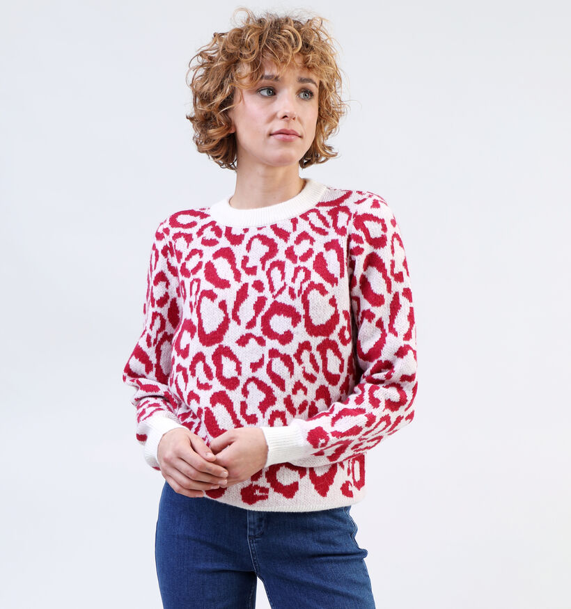 Vila Signe Pull en Rouge pour femmes (334976)