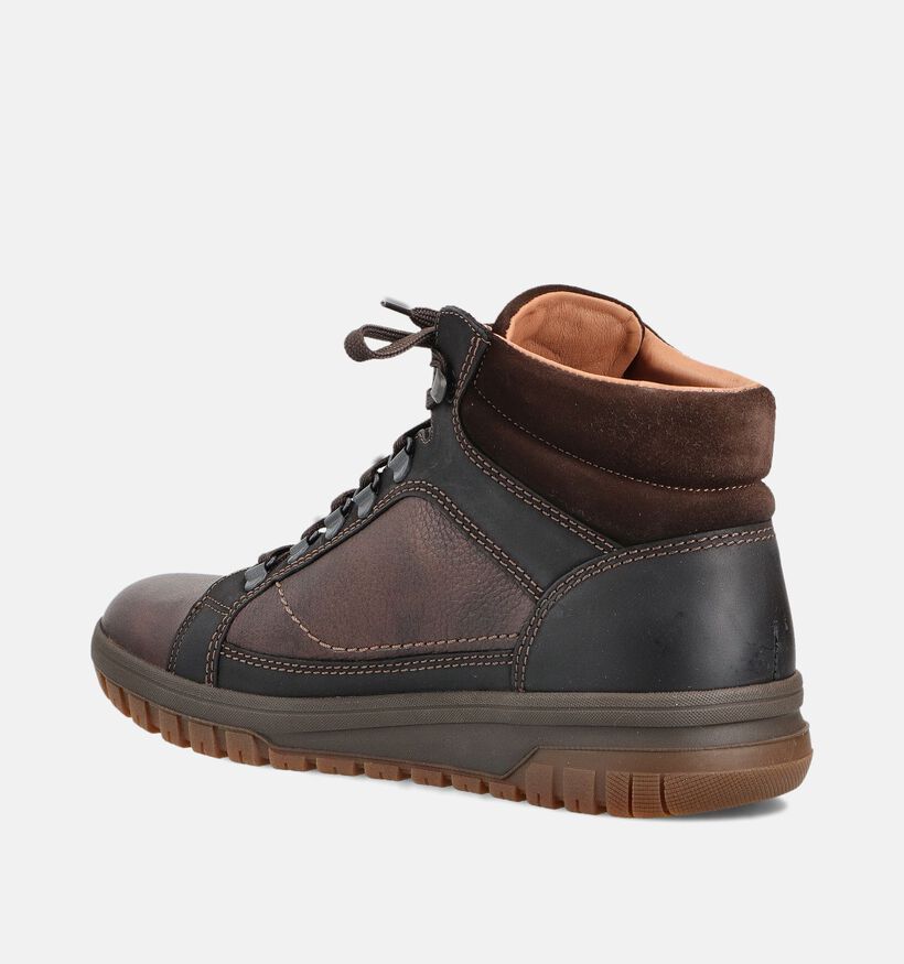 Mephisto Pitt Nevada Boots &agrave; lacets en Marron pour hommes (379025) - pour semelles orthop&eacute;diques