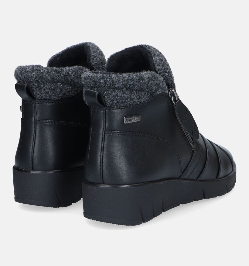 Jana Bottines plates en Noir pour femmes (344498)