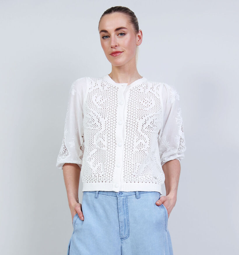 Orfeo Mila Witte Cardigan voor dames (371935)