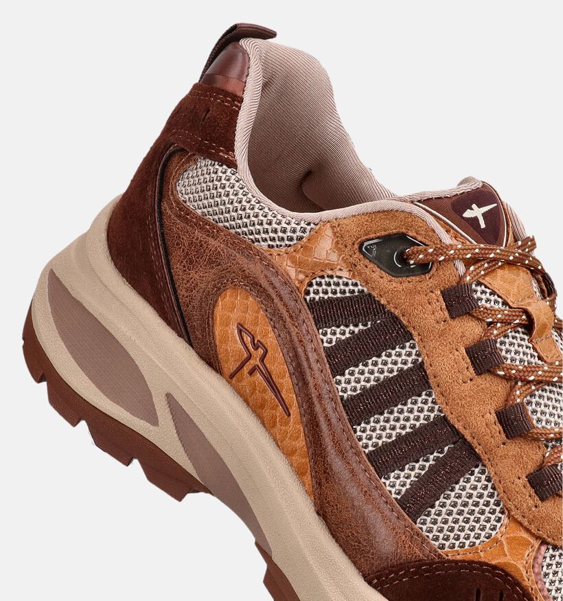 Tamaris Bruine/Oranje Sneakers voor dames (376746) - geschikt voor steunzolen