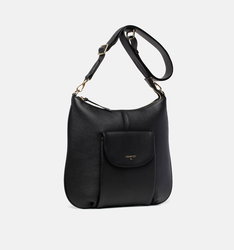 Crinkles Sac à bandoulière en Noir pour femmes (365736)