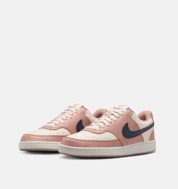 Nike Court Vision Low Baskets Black/White/Particle Pink/ Midnight Navy/ Pale Ivory