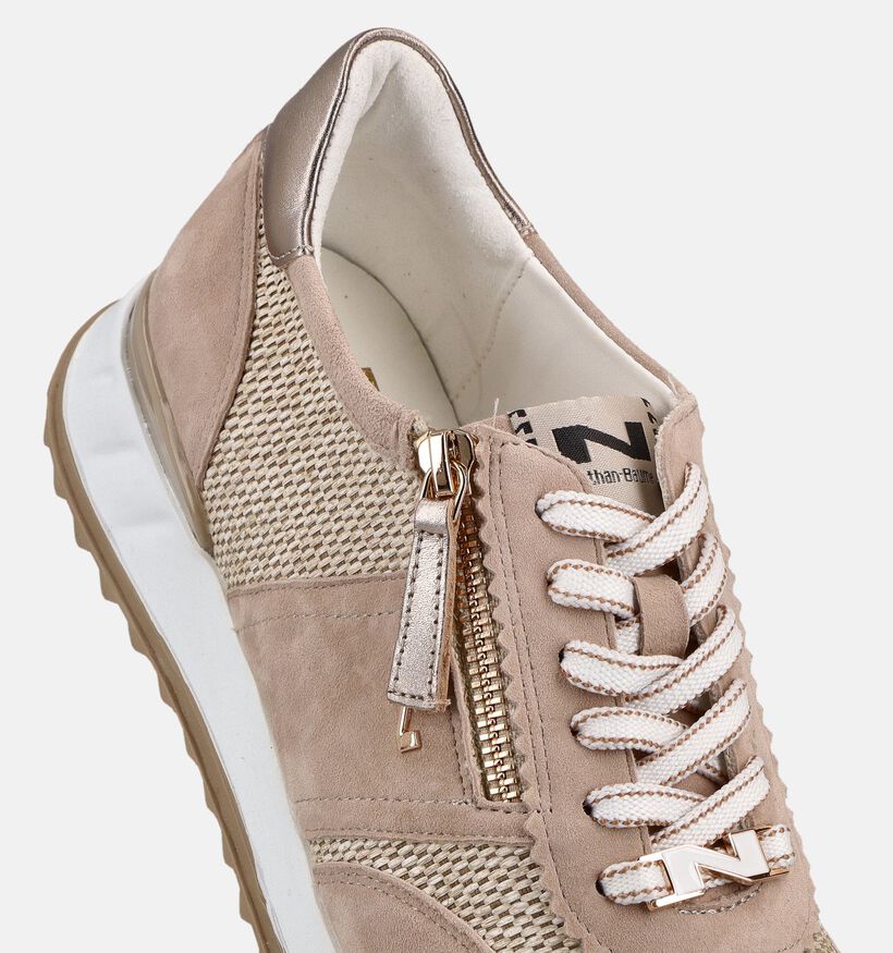 Nathan-Baume Baskets en Beige pour femmes (372235) - pour semelles orthop&eacute;diques