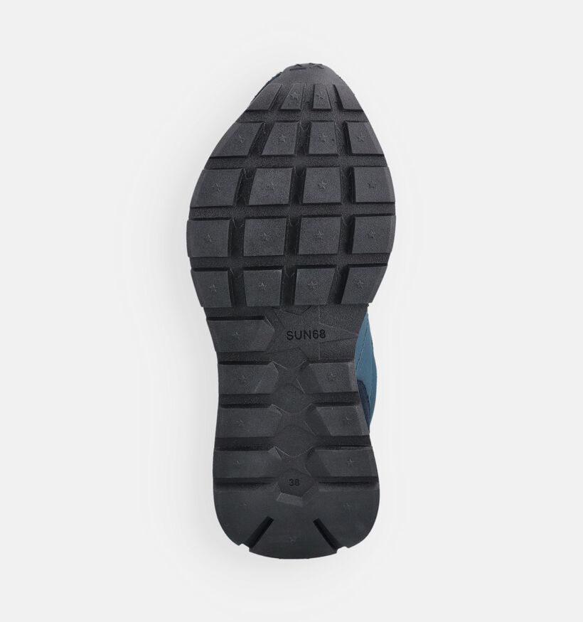 Sun68 Ally Solid Nylon Donkerblauwe Sneakers voor dames (368708) - geschikt voor steunzolen