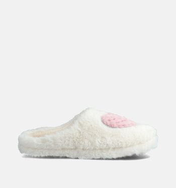 Torfs Home Pantoufles Blanc/Rose
