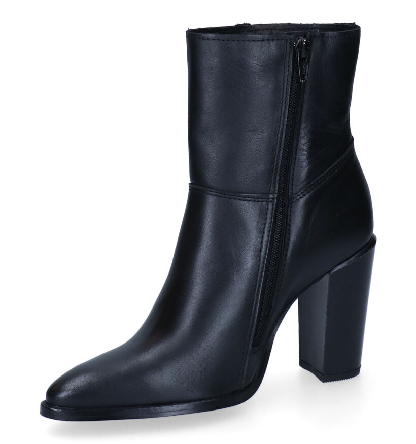 Poelman Bottines à talons en Noir pour femmes (310319)