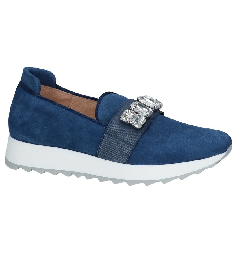 Humat Loafers en Bleu foncé en daim (221379)