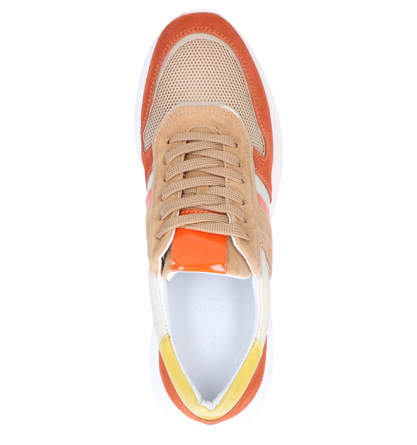 Hip Oranje Sneakers in leer (274451)