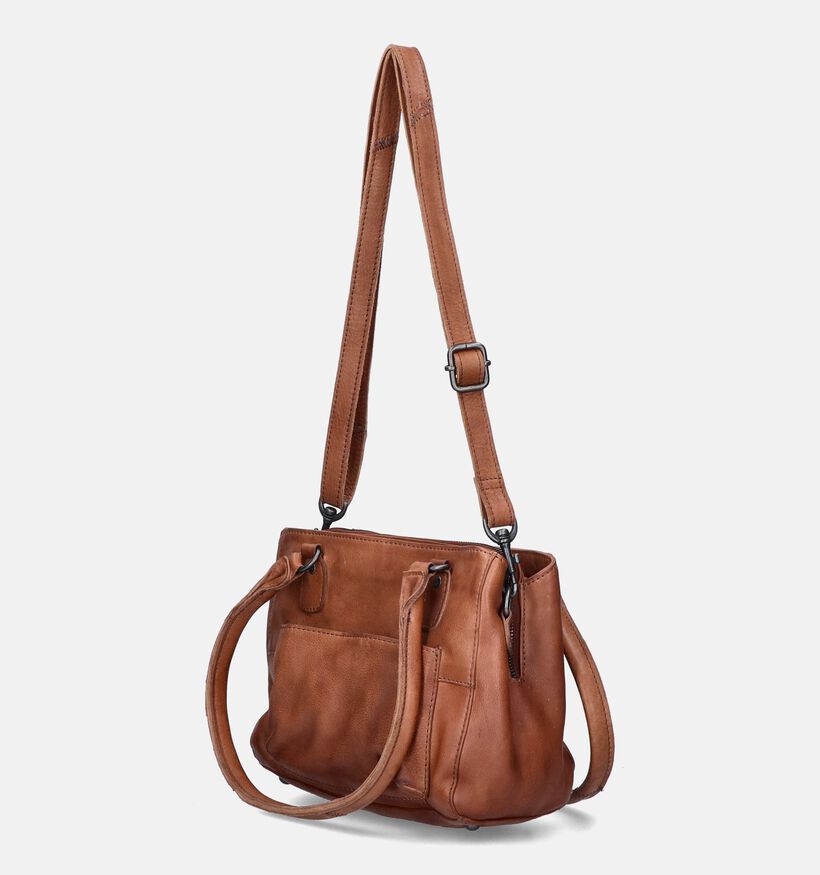 Bear Design Sac &agrave; bandouli&egrave;re en Cognac pour femmes (382125)
