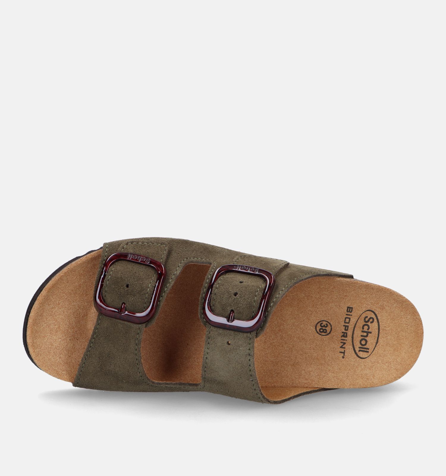 Scholl Ilary 2 Straps Nu pieds en Vert Kaki Femmes Nu pieds en ligne sur TORFS.BE