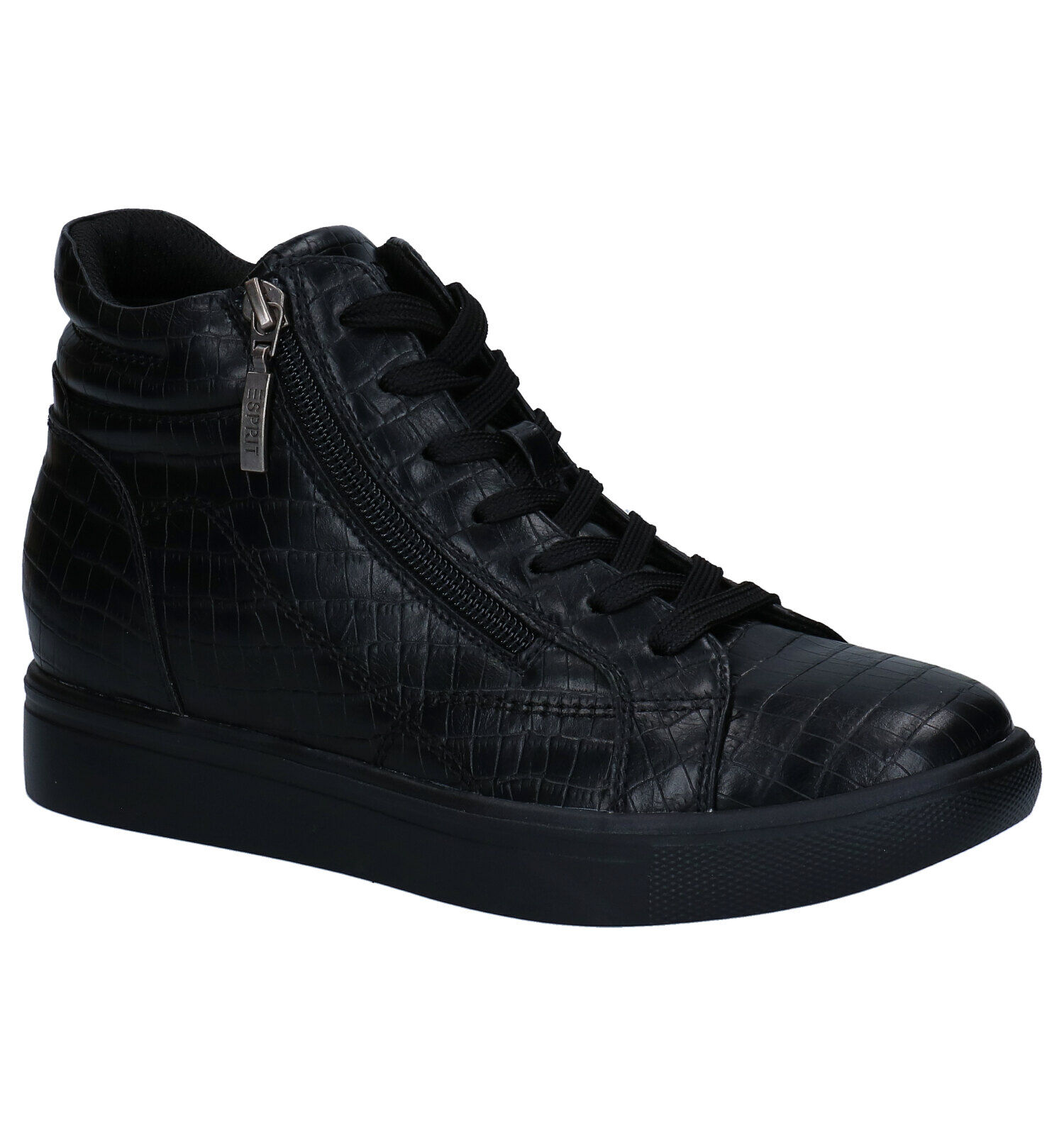 Esprit Granada Baskets Haute en Noir Femmes Baskets en ligne