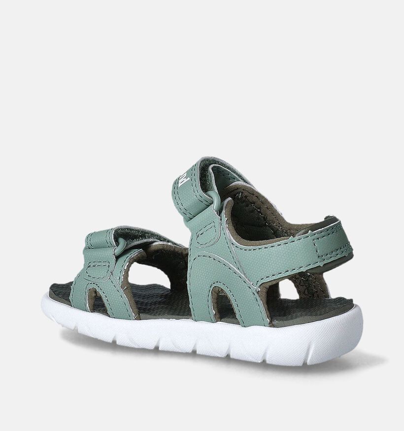 Timberland Perkins Row Backstrap Sandales en Vert pour filles, garçons (352625)
