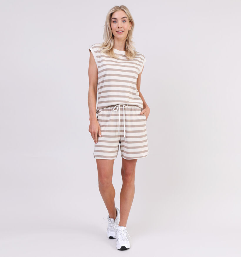 Vila Santa Blauw Getreepte Short voor dames (330202)