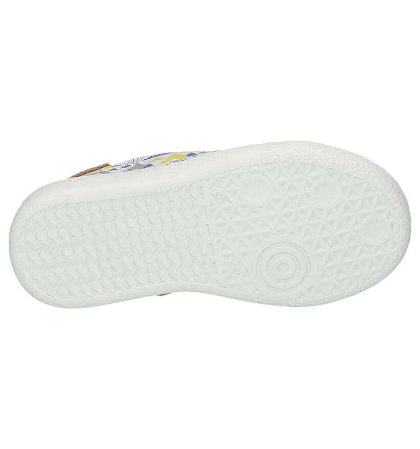 Witte Schoenen met Rits & Veter Shoo Pom Ducky Lo Cut in leer (215621)