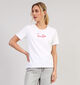Pieces Sinne Wit T-shirt voor dames (352470)