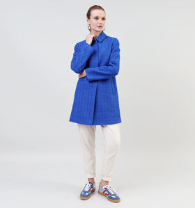 comma Manteau mi-long en Bleu pour femmes (337510)