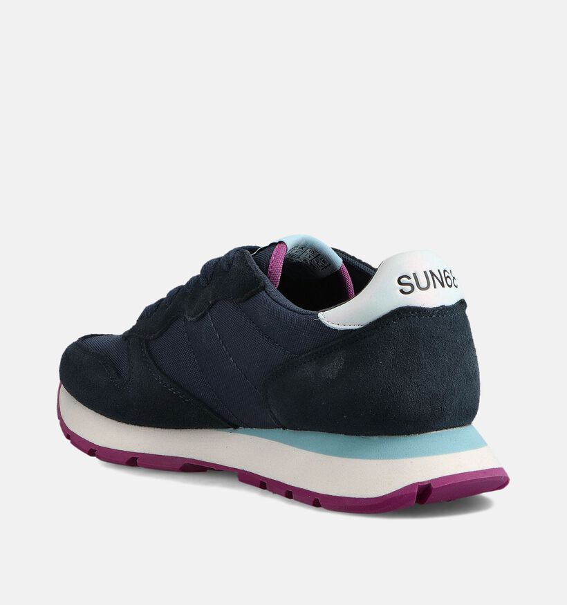 Sun68 Ally Solid Blauwe Sneakers voor dames (361894) - geschikt voor steunzolen