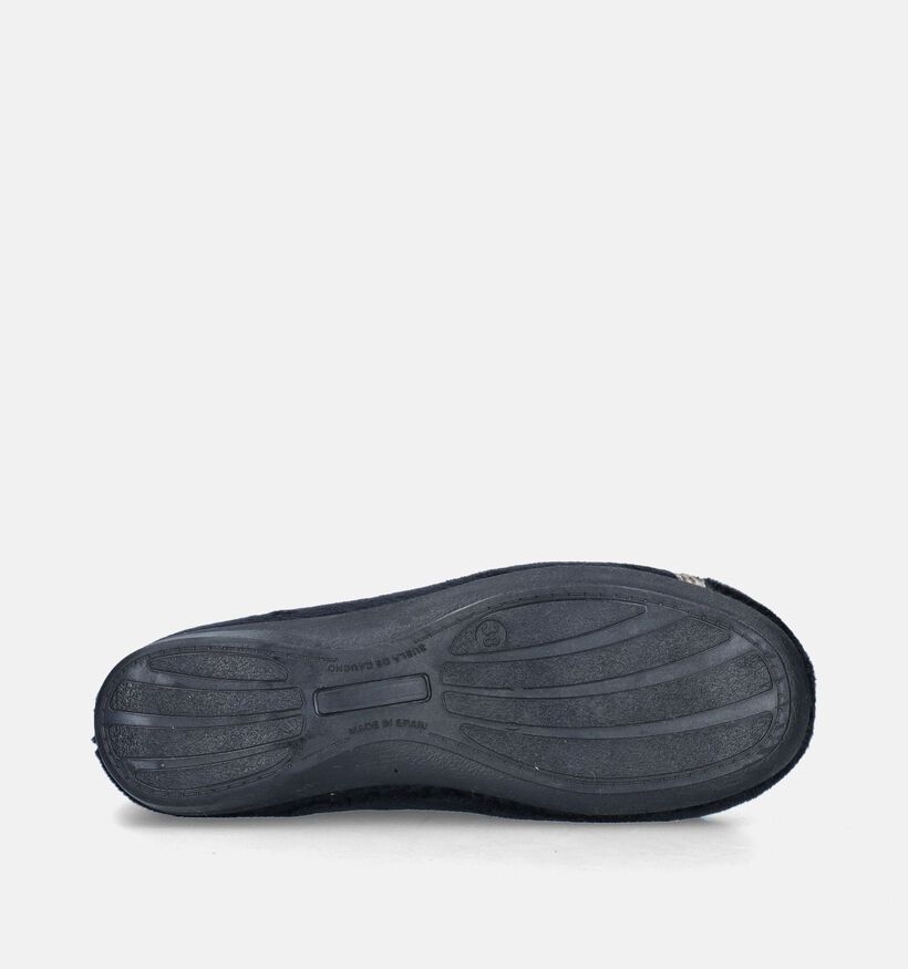 Torfs Home Pantoufles fermées en Noir pour femmes (348469)