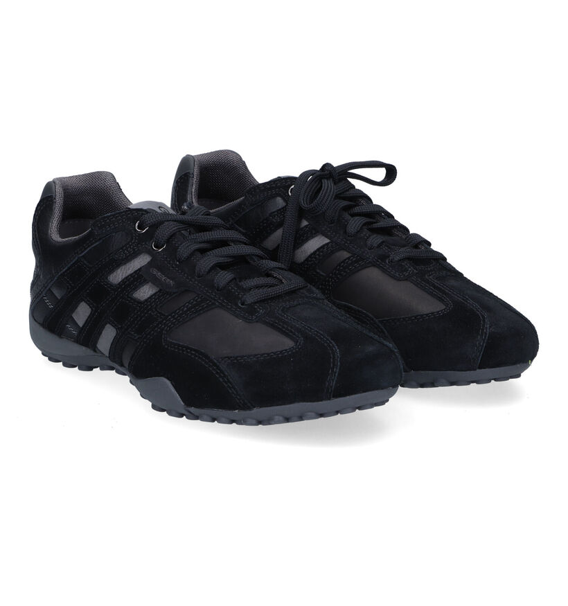 Geox Snake Blauwe Veterschoenen voor heren (315805) - geschikt voor steunzolen