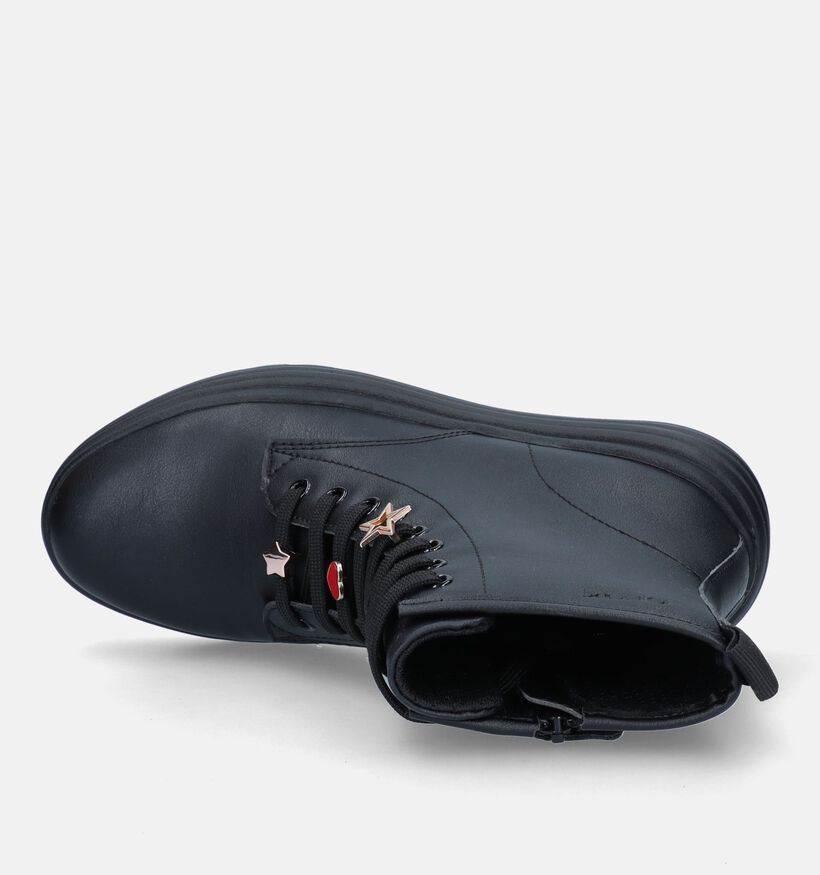 Geox Phaolae Boots en Noir pour filles (329865) - pour semelles orthopédiques