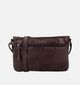 Hide & Stitches Paint Rock Sac port&eacute; crois&eacute; en Marron fonc&eacute; pour femmes (380962)