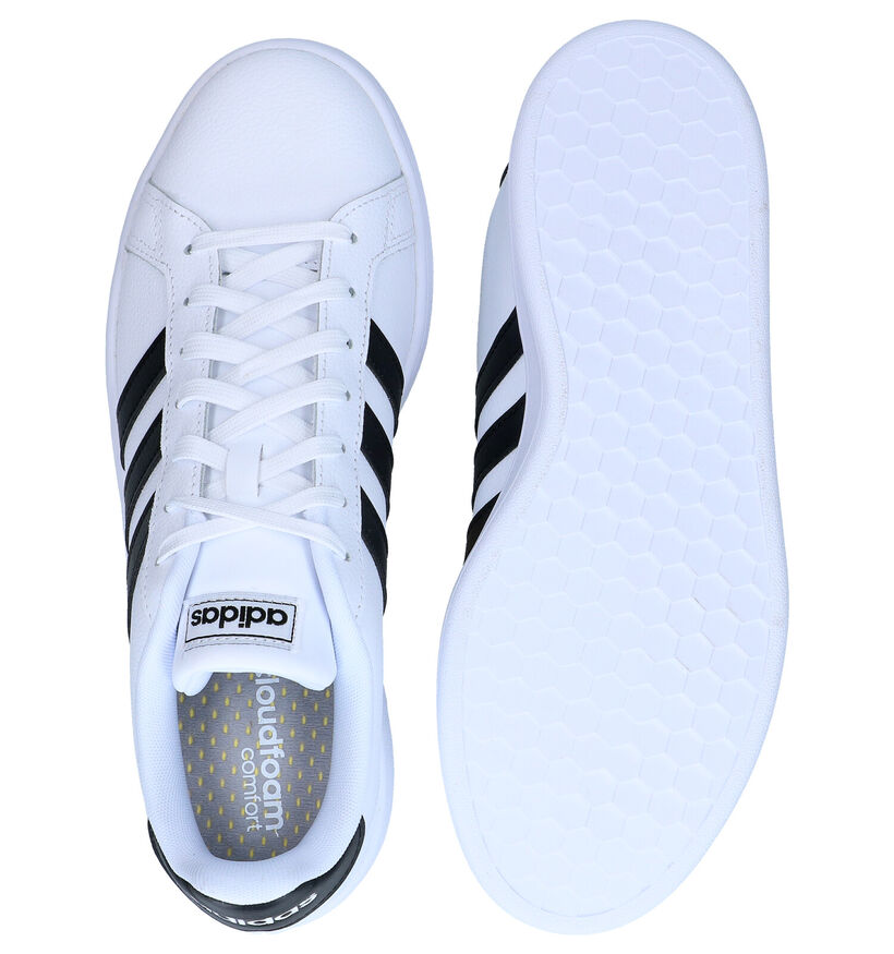 adidas Grand Court Baskets en Blanc pour hommes (308445)