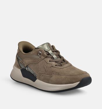Gabor Low Sneakers Bruin/Groen