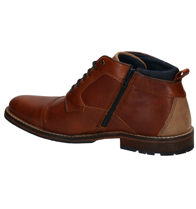 Bullboxer Chaussures hautes en Cognac en cuir (276993)