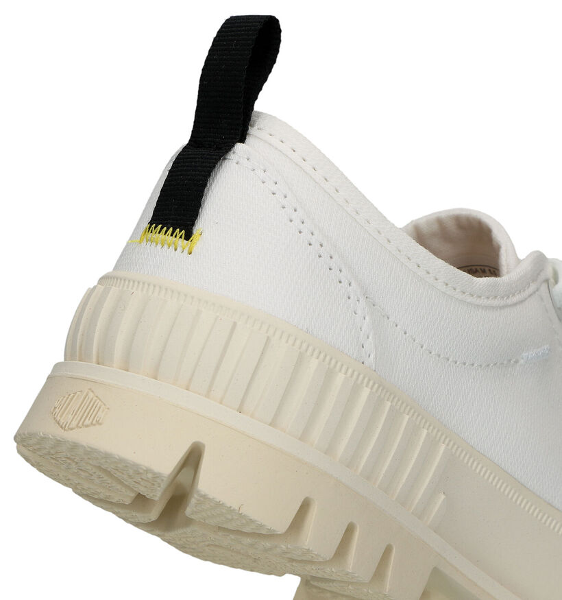 Palladium Pallashock Witte Veterschoenen voor dames (320205) - geschikt voor steunzolen