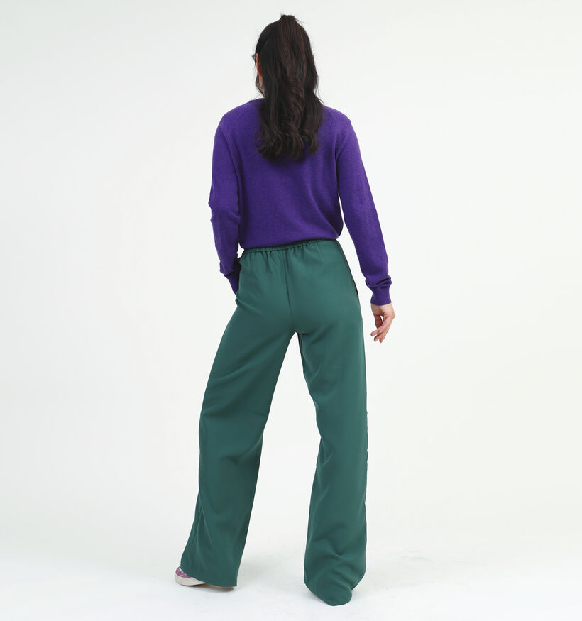 Pieces Bossy Pantalon large L32 en Vert pour femmes (332338)