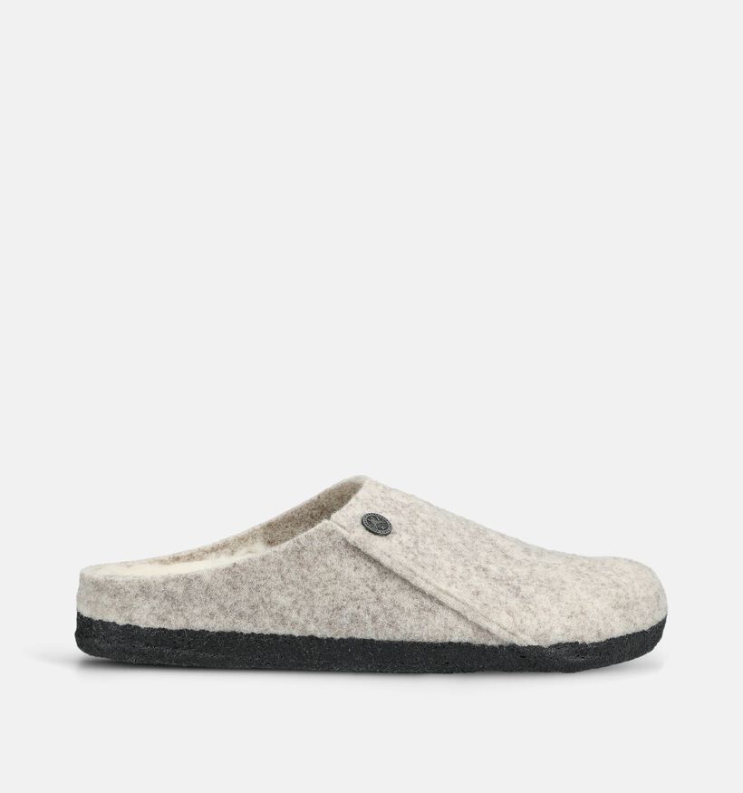 Birkenstock Zermatt Shearling Felt Beige Pantoffels voor dames (376067)