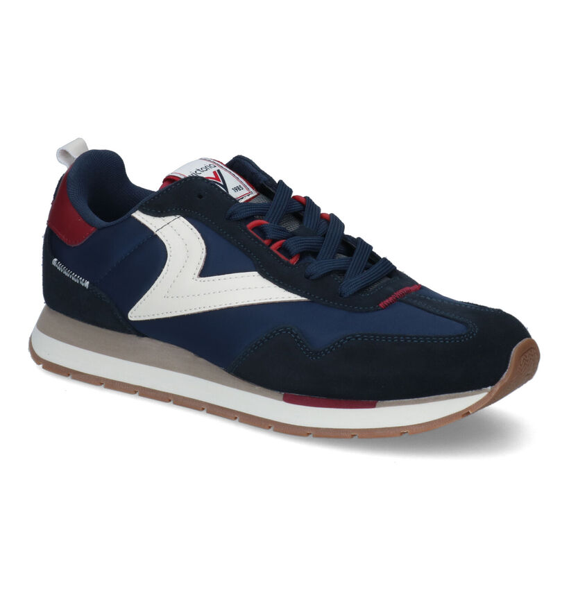 Victoria Retro Jogger Baskets en Bleu pour hommes (315000) - pour semelles orthopédiques