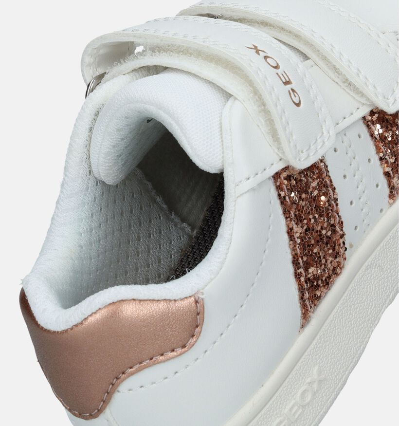 Geox Eclyper Witte Sneakers voor meisjes (335794) - geschikt voor steunzolen