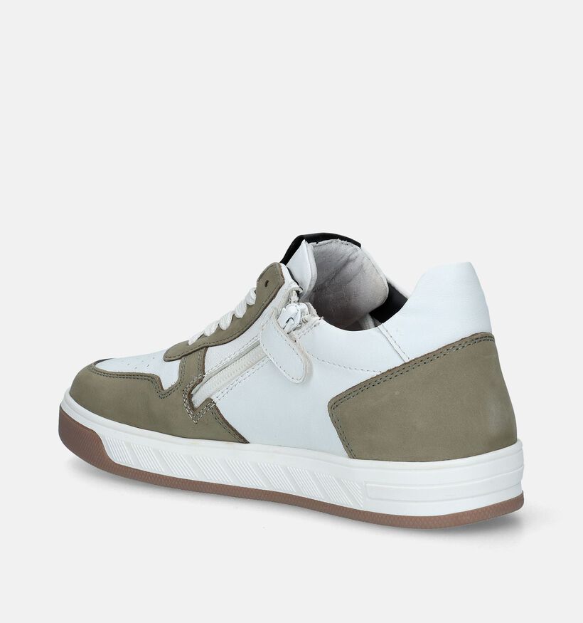 Milo & Mila Witte Veterschoenen voor jongens (340085) - geschikt voor steunzolen